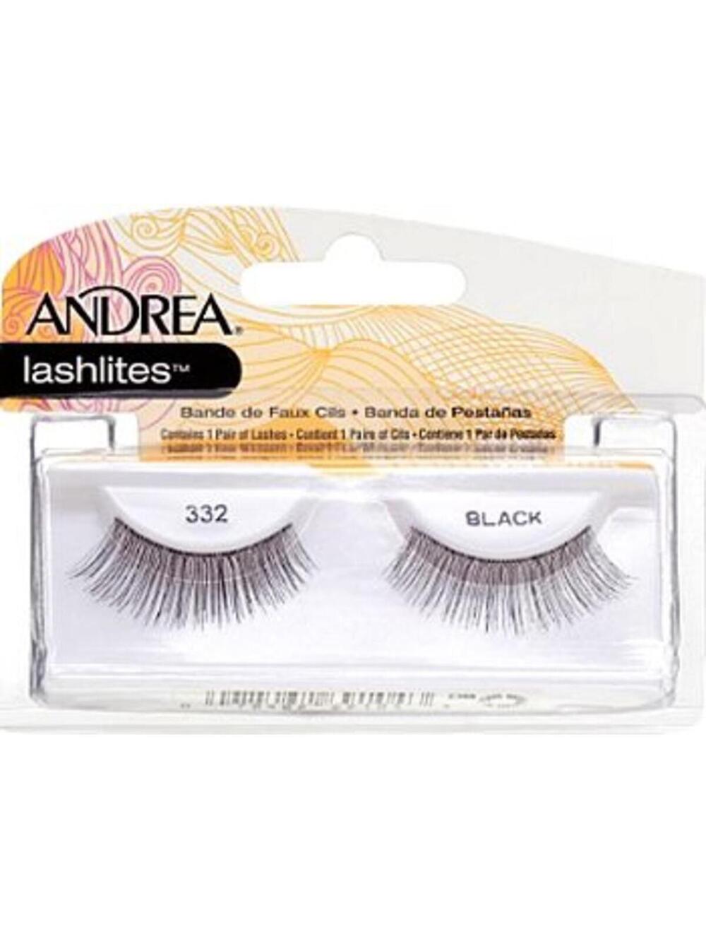 Andrea Lashlites 332 Black False Eyelashes - 1 Pair